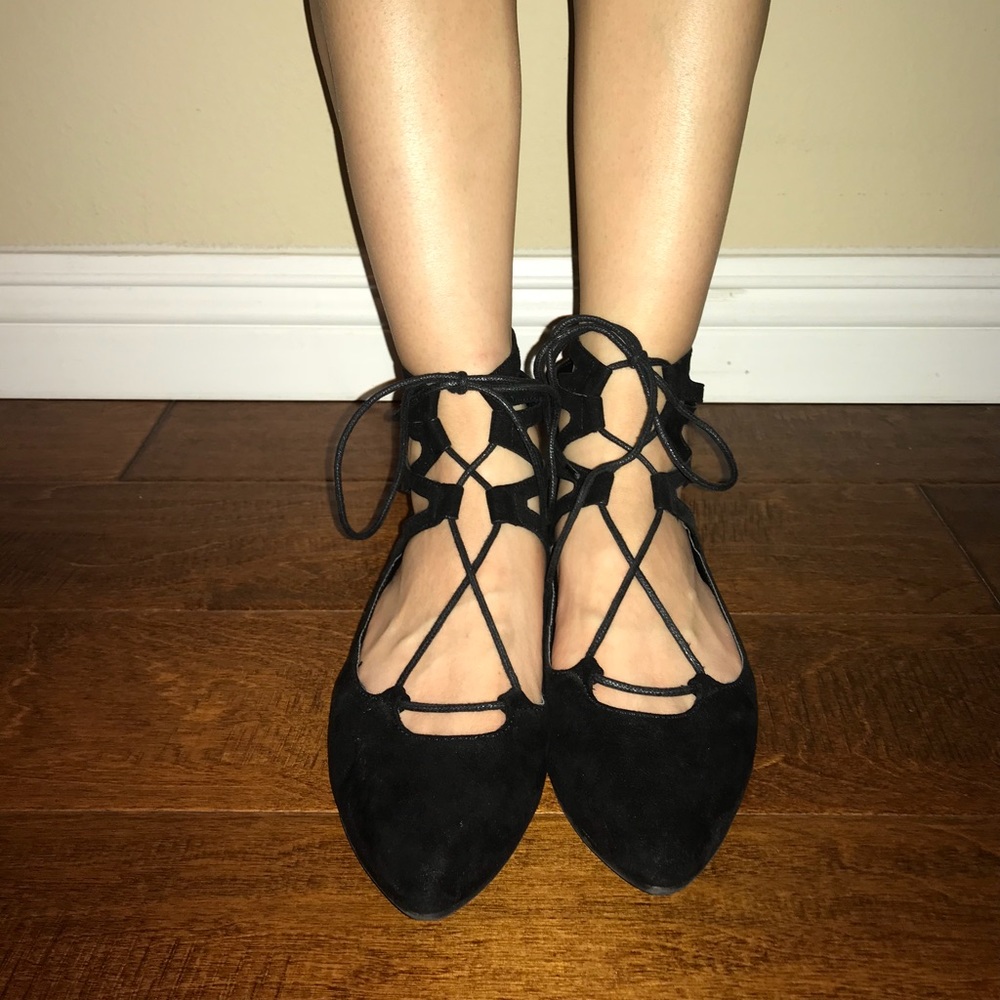 Missguided Tie Up Flats